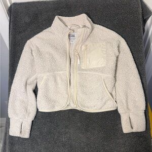 Athleta Girl‎  Cream Sherpa Kids Jacket